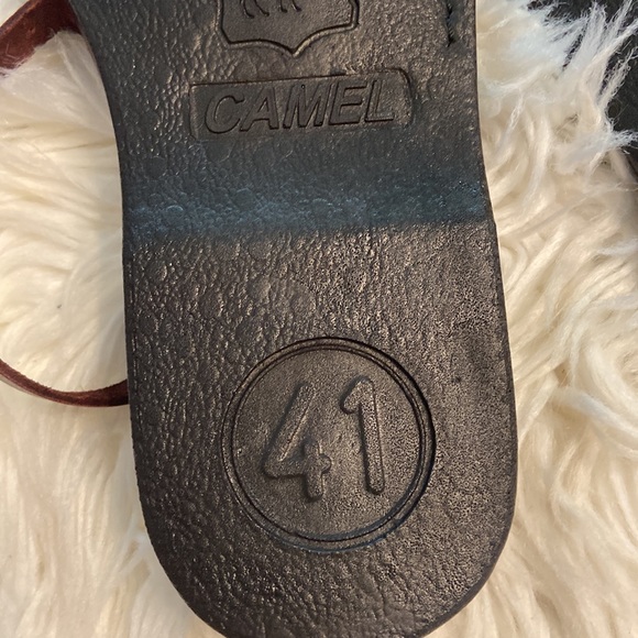 CAMEL SUN MALI LEATHER SANDALS Women's Leather Sandals size 41 US 10 - Picture 5 of 13